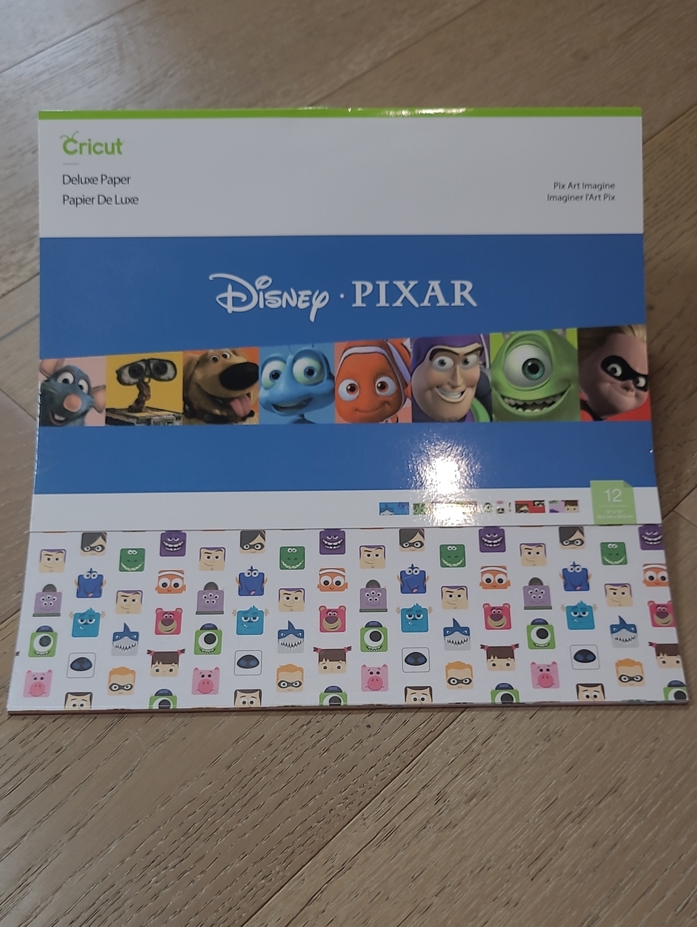 New Disney Pixar Paper Pack 12x12 Character Cardstock Heavy